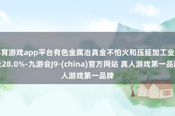 体育游戏app平台有色金属冶真金不怕火和压延加工业增长28.0%-九游会J9·(china)官方网站 真人游戏第一品牌