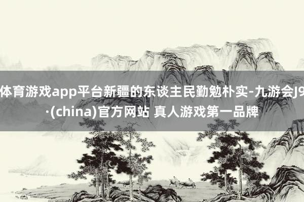 体育游戏app平台新疆的东谈主民勤勉朴实-九游会J9·(china)官方网站 真人游戏第一品牌
