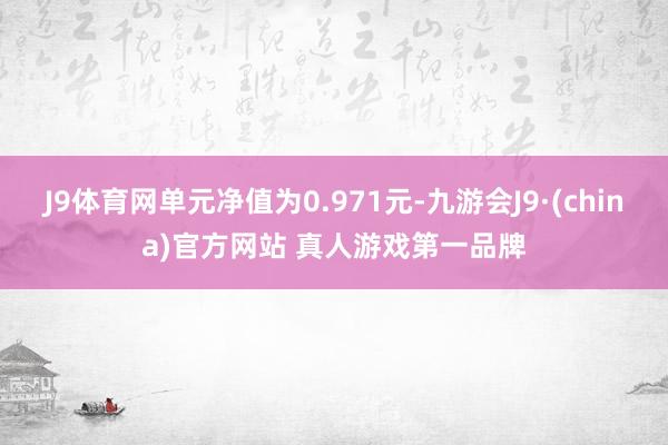 J9体育网单元净值为0.971元-九游会J9·(china)官方网站 真人游戏第一品牌