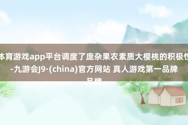 体育游戏app平台调度了庞杂果农素质大樱桃的积极性-九游会J9·(china)官方网站 真人游戏第一品牌